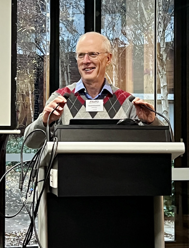 Prof. David Abramson at the 12th National AeRO Forum in Canberra. 