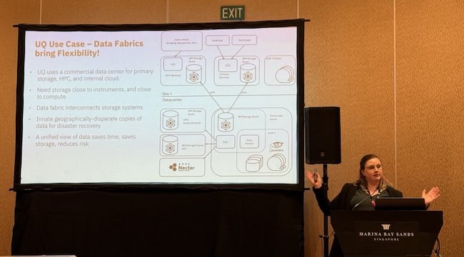 Sarah Walters presenting at SCA2025.