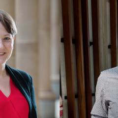 Dr Marlies Hankel and Owen Powell.
