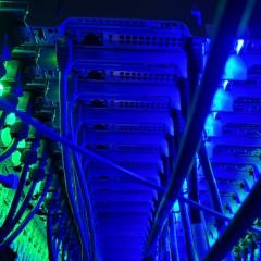 Bunya's racks at the Polaris Data Centre. (Photo: Sarah Walters.)