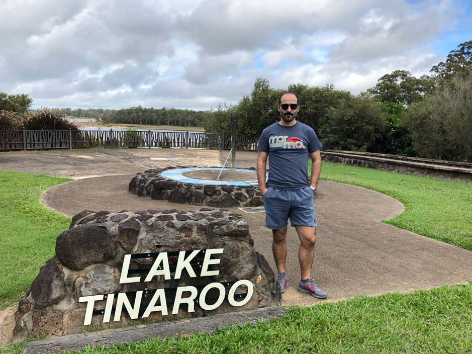 Dr Baris Demir at Lake Tinaroo in northern Queensland’s Danbulla National Park.