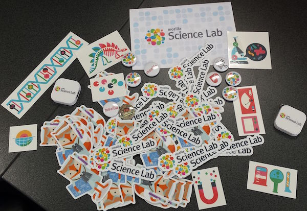 Attendees at Brisbane's Mozilla Science Lab Global Sprint will receive stickers, badges, temporary tattoos — and cake (yet to be baked)!